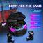 Popular Design LED Light Earplugs Bluetooth Headphone Gaming Wireless Earphones Sport Cheap Audifonos-Bluetooth Earbuds