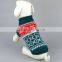 Multi-color fashion jacquard dog christmas clothes / pet sweater