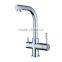 Rotatable long neck kitchen faucet Brush Nickel Hot Selling