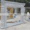 High Quality European Pure White Marble Fireplace