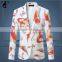 OEM latest designer top quality new fashionable long sleeves one button slim fit floral outdoor printed fancy blazers for men