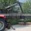 For Guam!! Timber Trailer with Crane,Tractor mounted model((1 ton,3 ton,5 ton,8 ton,10ton,12 ton) )