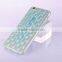 Water wave ice engraving style clear crystal case for iPhone 6 ultralslim soft rubber stand back cover