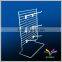 Jewelry holder hanging peg hooks metal display shelf