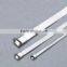 Supply 400x4.6mm Stainless Lock Steel Cable Ball Tie 304 material