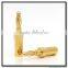 China Produce 24K Gold Plated banana plug Speaker plug