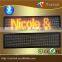 Semi-Outdoor bluetooth wireless programmable yellow Bus sign