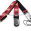 red flower Guitar Strap bass banjos mandolin tough adjustable twill leather end