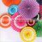 hot selling flower paper fan for wedding decoration