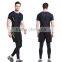 2016 wholesale OEM fitness compression t-shirt/fitness compression wear