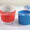 novelty top quality environmental colorful silicone cup sleeve with handle