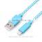 Fashionable custom MFi Nylon Braided 8pin data Cable for i6s