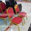 Crown Back Stacking Banquet Chair with Burgundy Fabric