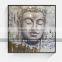 3d buddha face canvas oil painting for bedroom and hotel shu144