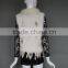 New Fashionable Short Style Knitted Women Rabbit Fur Vest
