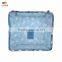 Luckipus Luggage Packing Cubes Travel Organizer Mesh Bags 6 Piece Various Size Set-3 Packing Cubes and 3 Pouches Blue Flower