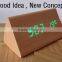 Red LED Natural Color Wooden Digital Alarm Clock DC Input/USB/Battery Voice-activated Clock and Temperature