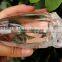 Natural Rock Carved Clear Quartz Crystal Alien Skull Quartz Crystal Crafts