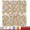 IMARK Crystal Mix Marble Mosaic Tiles with Painting Glass Mosaic Tiles and Gold Foil Mosaic Tiles Code IXGM8-112