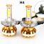 Golden H4 LED Headlight A8 h4 high power led headlight car headlight high low beam