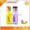 OEM logo 530ml plastic straw carbon alkaline water bottle