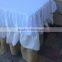 Well- made polyester table skirt used for Decoration banquet party