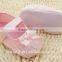 pink girls bow thin sole canvas ballet shoe with bow