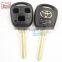 High Quatity Toyota remote key shell 3 button Car Key toyota with toy 43 blank with gold logo romote key shell