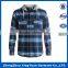 Custom Made New Design Cheap Plaid Flannel Shirt With Hood