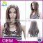 Synthetic rose long wig japanese 180% density full lace wig display mannequin head wig