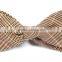 2016 hot sale pre-tied skinny checkered cotton linen woven jacquard bow ties for man