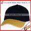 PROMOTIONAL CHEAP CUSTOM BASEBALL CAP WITH LEATHER PEAK