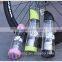 plastic sport water bottle with filter for gym