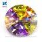 synthetic multicolor gemstone cubic zirconia for jewelry making