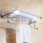 50600 bathroom accessory contracted Brass bath towel holder towel rack fashion bamboo bathroom shelf