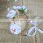 wedding bridal hair ornament flower wreath crown with fabric nylon