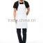 New Design adjustable bib apron with two pockets,custom apron white apron