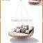 Outdoor Hanging Rattan Sunbed Round swing daybed