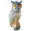 Decorative Outdoor Plastic Rotating head Bird Garden Owl