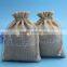 Low price hot sell drawstring jute pouches eco friendly