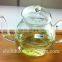 handblown borosilicate glass tea set