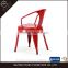 Dining room furniture wholesale design orange vintage metal chair