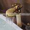 hot tap and construction, hotel basin faucet, sanitary ware gold faucet waterfall tap