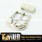 Shinny Silver Pin Buckle for Women Waist PU Strap Belt