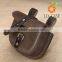 casual crazy horse genuine cowhide leather shoulder strap waist bag for men