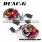 Magnetic & Centrifugal Dual brake system baitcasting reels