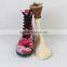 2016 Women Fashion Cheap Martens Plastic PVC Rain Boots With Shoelace