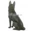 Home ornament polyresin german shepherd statue