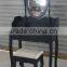 Black Wooden Dressing Table with mirror