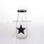 11oz Pentacle Decal Milk Bottle Glass Mason Jar With Lid
